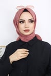 Bambu Kraş Eşarp Gül Rengi