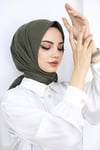 Bambu Kraş Eşarp Haki
