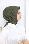 Bambu Kraş Eşarp Haki