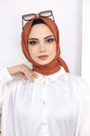 Bambu Kraş Eşarp Kiremit Rengi