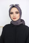 Bambu Kraş Eşarp Koyu Mürdüm