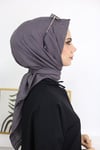 Bambu Kraş Eşarp Koyu Mürdüm