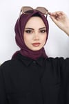 Bambu Kraş Eşarp Mürdüm