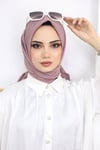 Bambu Kraş Eşarp Pudra