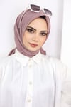 Bambu Kraş Eşarp Pudra