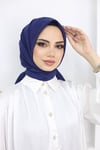 Bambu Kraş Eşarp Saks Mavisi