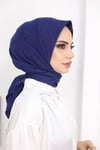 Bambu Kraş Eşarp Saks Mavisi
