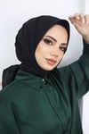 Bambu Kraş Eşarp Siyah