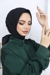 Bambu Kraş Eşarp Siyah