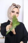 Bambu Kraş Eşarp Taş Rengi