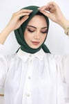 Bambu Kraş Eşarp Zümrüt