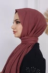Bambu Kraş Şal Açık Bordo