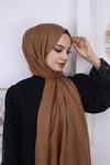 Bambu Kraş Şal Açık Kahve