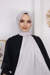 Bambu Kraş Şal Beyaz