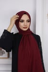 Bambu Kraş Şal Bordo