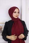 Bambu Kraş Şal Bordo