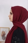 Bambu Kraş Şal Bordo