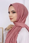 Bambu Kraş Şal Gül Pembe
