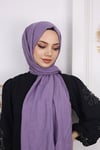 Bambu Kraş Şal Koyu Lila