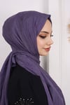 Bambu Kraş Şal Koyu Lila Renk