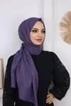 Bambu Kraş Şal Koyu Lila Renk