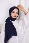 Bambu Kraş Şal Lacivert