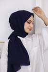 Bambu Kraş Şal Lacivert