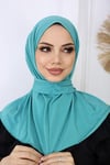 Çıtçıtlı Hijab Bone Neon Yeşili