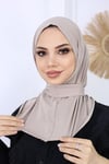 Çıtçıtlı Hijab Bone Taş