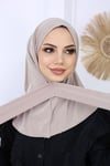 Çıtçıtlı Hijab Bone Taş