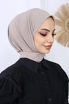 Çıtçıtlı Hijab Bone Taş