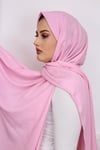 Lüks Medine İpeği Şal Pembe
