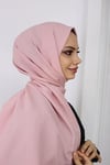 Pamuk Caz Şal Açık Pembe