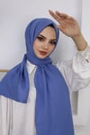 Pamuk Caz Şal İndigo