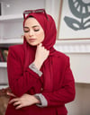 Penye Şal BordoFeronis Scarf