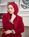 Penye Şal BordoFeronis Scarf