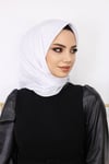 Rayon Eşarp Beyaz