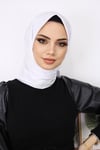 Rayon Eşarp Beyaz