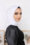 Rayon Eşarp Beyaz