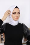 Rayon Eşarp Beyaz