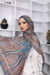 Retro Desen Pamuk ŞAL Feronis Scarf