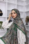 Retro Desen Pamuk ŞalFeronis Scarf