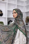 Retro Desen Pamuk ŞalFeronis Scarf