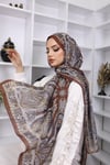 Retro Desen Pamuk ŞalFeronis Scarf