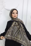 Retro Desen Pamuk  ŞalFeronis Scarf
