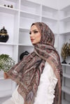 Soft İpek Retro Desen Pamuk ŞalFeronis Scarf