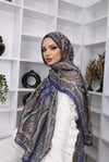 Soft İpek Retro Desen Pamuk ŞalFeronis Scarf