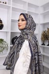 Soft İpek Retro Desen Pamuk ŞalFeronis Scarf