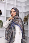 Soft İpek Retro Desen Pamuk ŞalFeronis Scarf