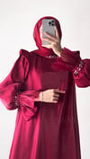 SWAN DRESS (BORDO)